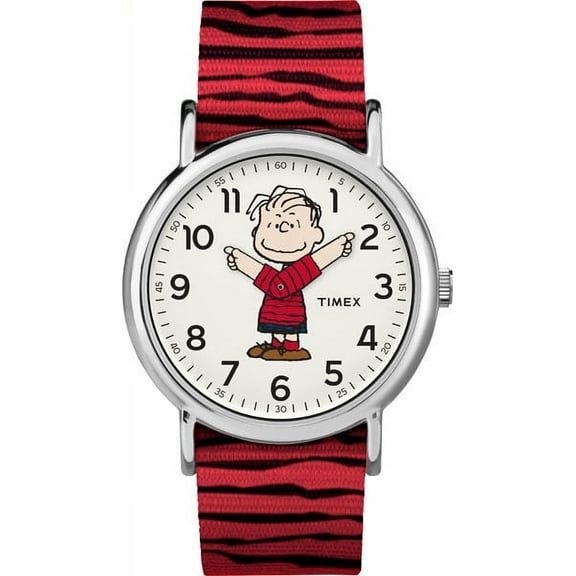 Unisex TW2R41200 Weekender x Peanuts: Linus Nylon Slip-Thru Strap Watch
