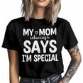 thumbnail image 4 of Camisetas informales de manga corta con texto "I'm Special" para hombre, camisetas gráficas, 4 of 8