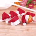 thumbnail image 4 of 20pcs Mini DIY Christmas Hat Design Lollipop Top Wraps Toppers Candy Packing Hat Wine Bottle Cap, 4 of 5