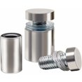 thumbnail image 3 of 20 tornillos espaciadores, perno de eje espaciador de vidrio publicitario, fijación de vidrio, separador publicitario, acero inoxidable Acero, 12 x 40 mm, con accesorios de montaje de tornillos, 3 of 5