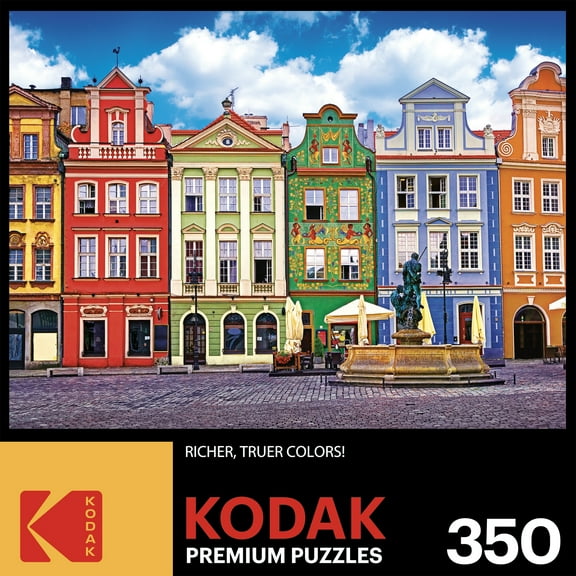Cra-Z-Art Kodak 350-Piece  Colorful Buildings Poznan, Poland Jigsaw Puzzle