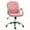Pink Pu, variant on Vinsetto PU Leather Office Chair, Button Tufted Desk Chair, Armrests, Adjustable Height, Swivel Wheels
