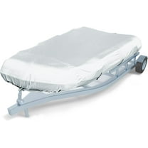 600D Marine Grade Fade and Tear Resistant Dinghy Cover, Heavy Duty Waterproof and Sunproof Inflatable Boat Cover, Silver (10.5'-11.5' Long)