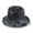 Black, variant on Women's Unisex Tie Dye Raw Edge Cotton Bucket Summer Hat (Pink)