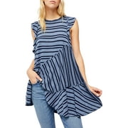 Free People Juniors' Between The Lines T-Shirt Dress