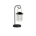 thumbnail image 2 of Evergreen 45"H 3 in 1 Solar Caged Bulb Lantern, Black- Fade and Weather Resistant Outdoor Decor for Homes, Yards and Gardens, 2 of 3