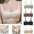 thumbnail image 3 of WCMZJ Seamless Bras Full Coverage Wireless Push Up Bra for Women No Underwire Comfort V Neck Bralettes with Support Black M, 3 of 3