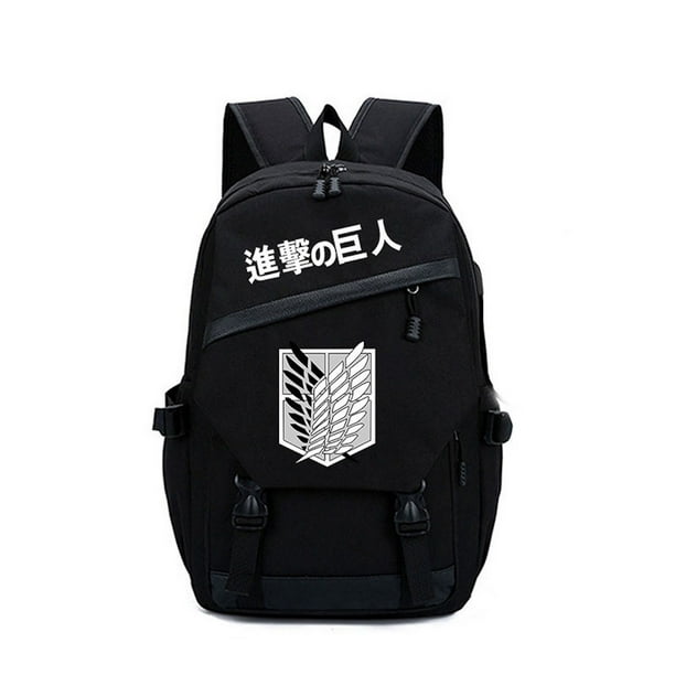 Mochila escolar de anime Attack On Titan para niños