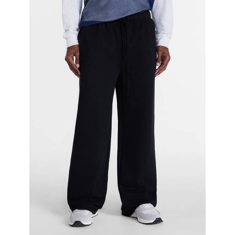 No Boundaries Men's Fleece Open Hem Sweatpants photo 1