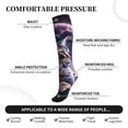thumbnail image 2 of Sikiie Purple Moon Cat 1 Pairs Compression Socks for Men and Women 15-20 mmHg Running Support Socks, 2 of 7