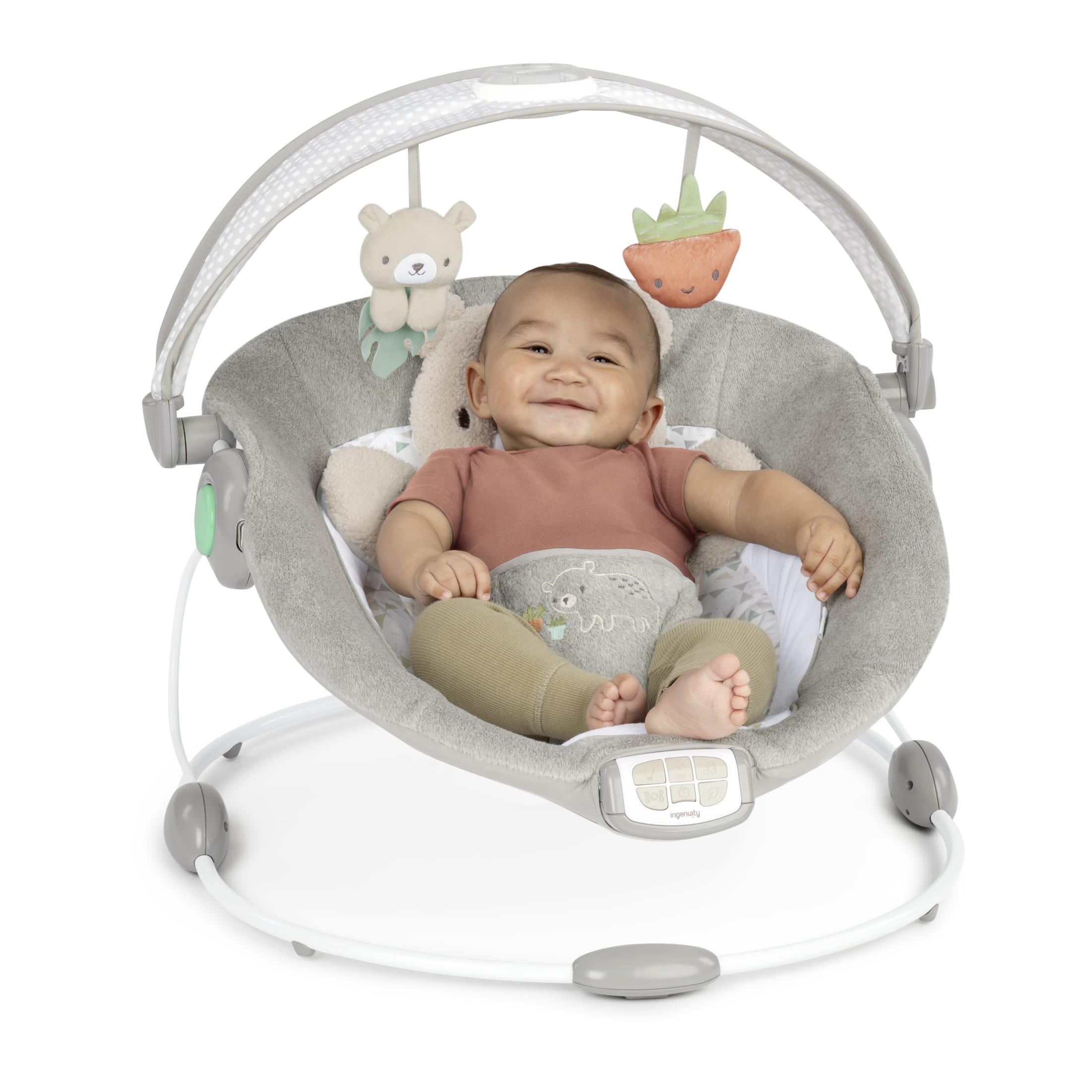 Ingenuity InLighten Baby Bouncer Seat With Toy Bar photo 2