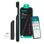 Quip Adult All-Black Plastic Full Head Smart Rechargeable Electric Toothbrush
