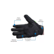 thumbnail image 2 of Guantes Motocicleta Touch Antideslizante Color Verde - Negro Talla M, 2 of 5
