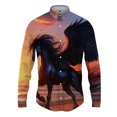 thumbnail image 3 of Camisas con estampado 3D de caballos para hombre, blusa informal de manga larga con botones, ropa de calle, camisa de playa de gran tamaño para hombre, 3 of 5