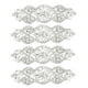 thumbnail image 1 of KAKOWELY 4 piezas de apliques de diamantes de imitación con plancha para cinturón de vestido de novia, 1 of 4