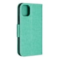 thumbnail image 2 of Allytech iPhone 11 Case (6.1"), Slim Fit PU Leather Folio Butterfly Embossed Shockproof Wrist Hand Strap Flip Cards Holder Wallet Case TPU Back Cover for Apple iPhone 11, Green, 2 of 8