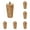 Khaki 6PCS, variant on LMTODLFG 4 Inches Round Solid Wood Furniture Legs, Natural Wooden Replacement Feet for Sofa, Couch, Armchair, Cabinet, TV Stand, Ottoman and Dresser