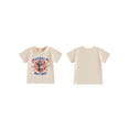 thumbnail image 2 of BemeyourBBs Toddler Baby Boy Girl 4th of July T-Shirts Outfit Patriot Independent Day Clothes American Flag Raccoon Letter Print Crew Neck Shirts Kids Summer Casual T Shirt Tops, 2 of 9
