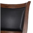 thumbnail image 6 of New Classic Bristol 29" Wood Swivel Bar Stool with PU Seat in Dark Brown/Black, 6 of 7
