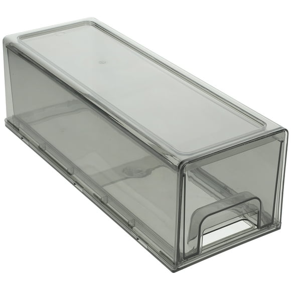 GOOHOCHY Caja organizadora para refrigerador, caja de almacenamiento de plástico con cajón para verduras