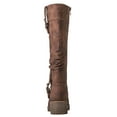 thumbnail image 5 of GLOBALWIN Women's Chunky Heel Brown Knee High Riding Boots 9M, 5 of 7