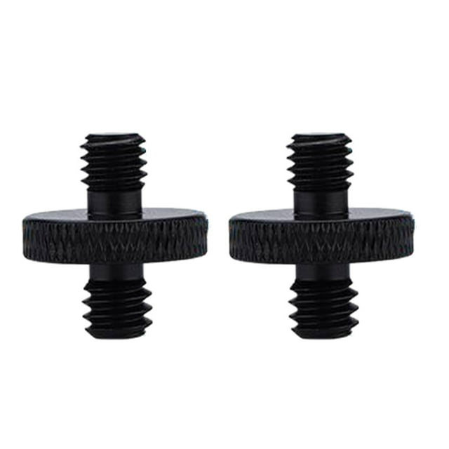 Cateissary 2 tornillos de conversión de superficie moleteada antideslizante, color negro, adaptador de montaje fácil de transportar para Accesorios de cámara y óptica A26 M6 macho