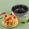 thumbnail image 4 of sunsanly Non-Stick Ring Cake Pan Carbon Steel Fluted Tube Baking Pan for Pound Cake Buntz Cake Jelly Gelatin Chocolate Cake Molds, 4 of 7