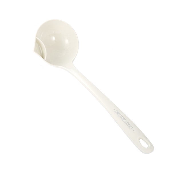 Cuchara separadora de aceite para sopa, colador de cocina con mango largo, de grado alimenticio, PP, vajilla de cena
