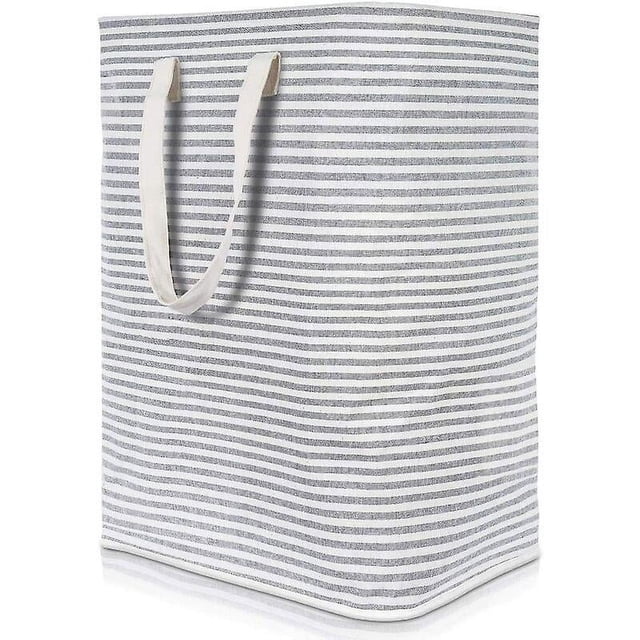 Cesto para la ropa sucia 72L Tela impermeable plegable de gran capacidad Gris, 40x30x60cm