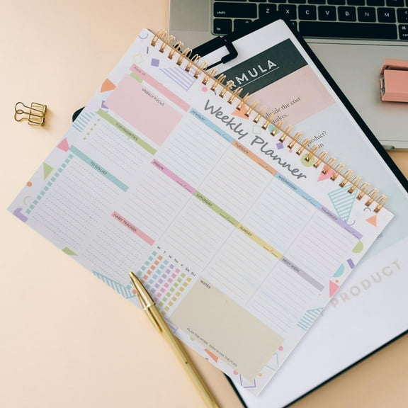 Hemobllo Weekly Organizer Planner Multi Paper Home Use 1Pack