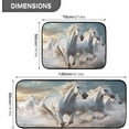 thumbnail image 3 of GZHJMY Kitchen Rugs 2 Piece Waterproof Non Slip Kitchen Mat Horses Running Kitchen Rug Set for Sink Office Kitchen Cafe, 19.7"x47.2"+19.7"x27.6" Carpet Runner, 3 of 7