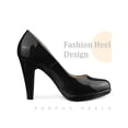 thumbnail image 3 of BLISSFUL STEP Round Toe Platform Stiletto Heel Mary Jane Pumps for Women Black 7, 3 of 6