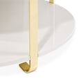 thumbnail image 5 of Michael Amini Ariana Faux-Marble Cocktail Table - White/Gold, 5 of 7