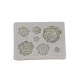 thumbnail image 4 of Cateissary Molde de silicona con flores rosas, molde para pastel de Chocolate, utensilios para decoración de tortas con Fondant, molde para Type2 NO2, 4 of 6