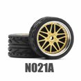 thumbnail image 1 of 1/64 Hot Wheels Carlomo N-Class 2 Detail-up Sets Wheels With Rubber Tires Assembly Rims for Model Car Tomica 4pcs Set N021A, 1 of 6