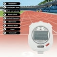 thumbnail image 5 of Sport Stopwatch Timer 100 Lap Memory 0.01 Second Timing Stop Watch Alarm Clock for Coach White, 5 of 7