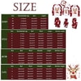 thumbnail image 2 of Matching Christmas Pajamas for Family Graphic Reindeer Casual Letter Printed Crew Neck Long Sleeve Shirts Comfy Plaid PJ Sleepwear Outfits Baby Red 24M, 2 of 6