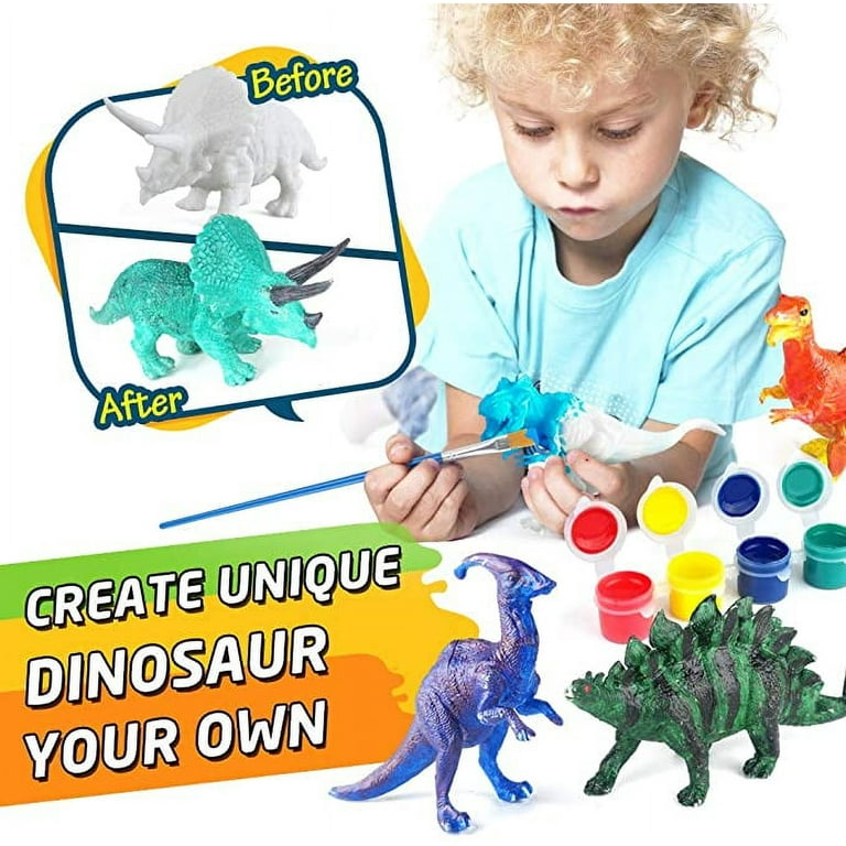 Kids Crafts and Arts Set Painting Kit - Dinosaurs Toys Art and Craft  Supplies Party Favors for Boys Girls Age 4 5 6 7 Years Old Kid Creativity  DIY Gift Easter Paint