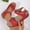 Red#22, variant on Wowcloth Women's Fashion Casual Summer Sandals – Comfortable Peep-Toe Slip-On with Chunky Wedge Heel & Solid Color Design for Stylish Daily Outfits,Plus Size