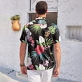 thumbnail image 4 of HAOMEILI Men's Hawaiian Shirt Short Sleeve Floral Button Down Shirts Tropical Holiday Beach Shirts, 4 of 7