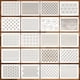 thumbnail image 1 of Set de plantillas Sashiko Sel de plástico natural, 21 x 15 cm, 20 unidades, 1 of 6