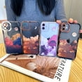 thumbnail image 7 of Cloud Cute Case Compatible for iPhone 13 Pro Max Case with Lens Protective Soft TPU Shockproof Crescent Moon Phone Case for iPhone 13 Pro Max 6.7 inch Women Girls Orange, 7 of 7