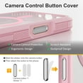 thumbnail image 3 of Design for iPhone 16 Pro Max  Case with Camera Control Capture Button, [Compatible with MagSafe], Heavy Duty Shockproof Protection, Transparent Magnetic Phone Case for iPhone 16 Pro Max Case, 3 of 9