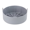thumbnail image 1 of Graflsoa Non-Stick Silicone Air Fryer Grill Pan - 16cm Round, Heat Resistant, Easy Clean, Gray, 1 of 6