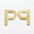thumbnail image 2 of U8MO 100pcs 304 Golden Stainless Steel Charms Metal Alphabet A~Z Pendants 11x6~12mm-P, 2 of 2