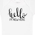 thumbnail image 4 of Inktastic Hello, I'm New Here Hand Drawn Type Boys or Girls Baby Bodysuit, 4 of 5