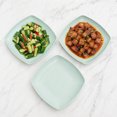 thumbnail image 4 of Square Dinner Plates, Plastic Picnic Plates Reusable, Square Dessert Snack, Lunch Appetizer Salad Plates, Kitchen Dinnerware Dishes for Camping Party Grill, 4 of 5