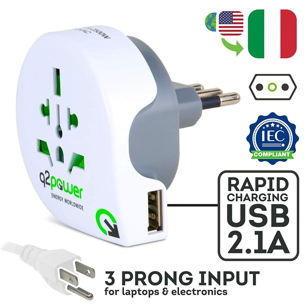 travel adapter needed for italy
