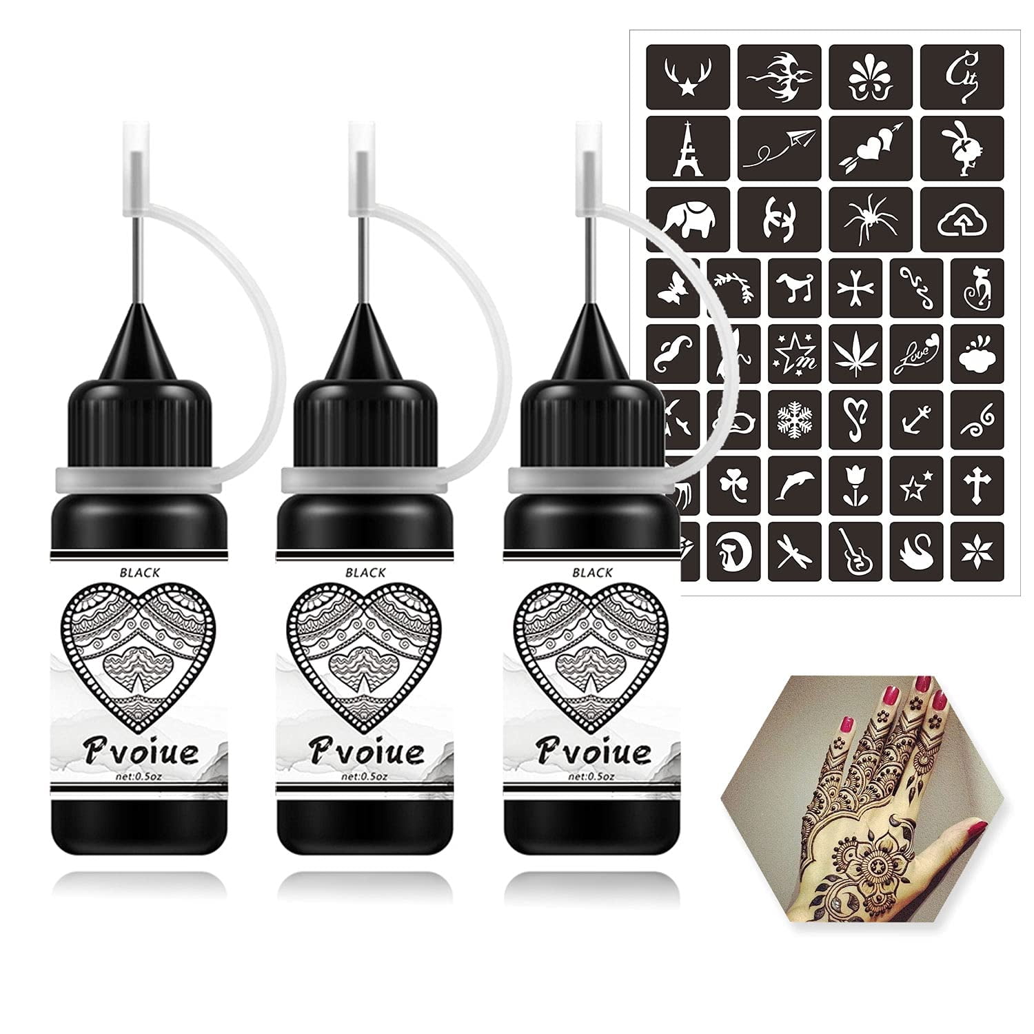 Temporary Tattoos Kit, Permanent Tattoo, 4 Pcs with Three Colors, DIY Tattoos, Full Kit 42 Pcs Adhesive Stencil for Women Kids Men Body Markers HTOOQ 3 Bottles (Black/Red) Black | Walmart Canada Temporary Tattoos Kit, Permanent Tattoo, 4 Pcs with Three Colors, DIY Tattoos, Full Kit 42 Pcs Adhesive Stencil for Women Kids Men Body Markers HTOOQ 3 Bottles (Black/Red) Black | Walmart Canada