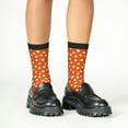 thumbnail image 4 of Rateoe Dots On Orange Background Pattern Children's Socks, Socks Gifts ,kids Crew Soft Cotton Socks , Moisture-Wicking, Durable, Ideal for Daily Wear & Sports, 4 of 5